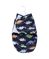 Hudson Baby Baby Boys Plush Faux Fur Swaddle Wrap, Dinosaurs, 0-3 Months