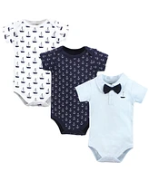 Hudson Baby Boys Cotton Bodysuits