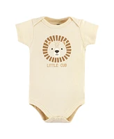 Hudson Baby Boys Cotton Bodysuits, 3-Pack