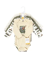 Hudson Baby Boys Cotton Long-Sleeve Bodysuits
