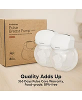 KeaBabies Pulse S10 Pro Breast Pump, Hands Free Double Electric Breast Pumps, Wearable Breastfeeding Pump Portable, 24mm Flange