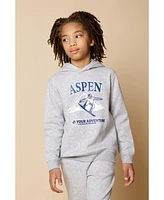 B by Brooks Brothers Big Boys Graphic Print Fleece Hoodie