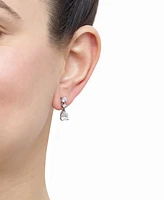 Grown With Love Lab Grown Diamond Pear & Round Drop Earrings (2 ct. t.w.) in 14k White Gold