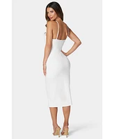 Bebe Women's Rib Midi Dress