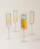 Lenox Tuscany Classics Iridescent Flutes, Set Of 4