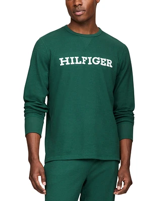 Tommy Hilfiger Men's Thermal Logo Long-Sleeve Pajama Shirt