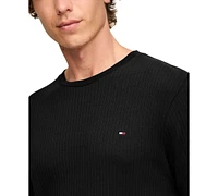 Tommy Hilfiger Men's Ribbed Long-Sleeve Pajama Shirt