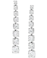 Grown With Love Lab Grown Diamond Graduated Linear Drop Earrings (2-1/2 ct. t.w.) in 14k White Gold