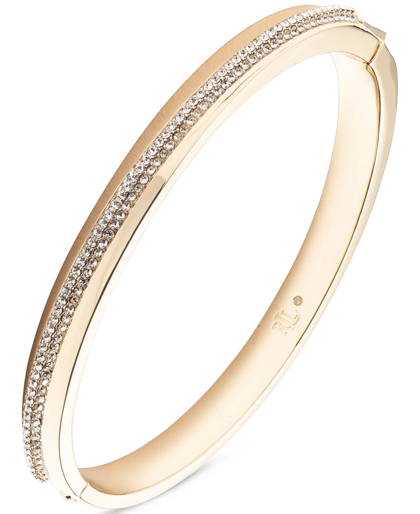 Lauren Ralph Pave Crystal Bangle Bracelet