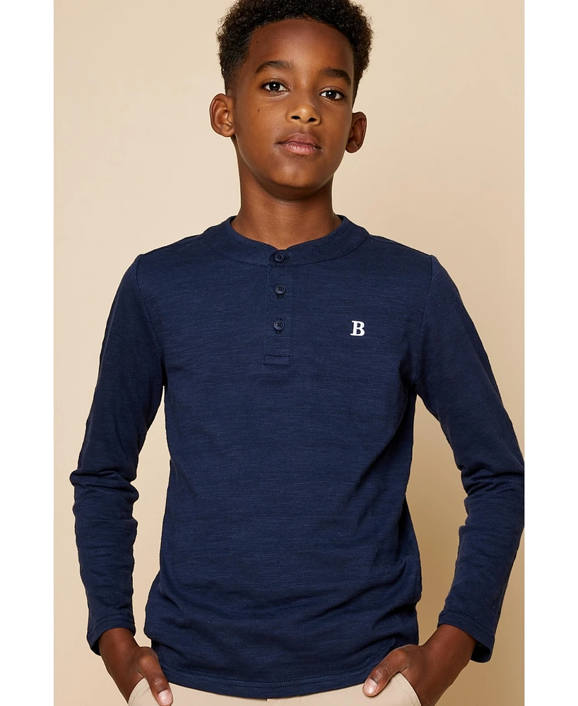 B by Brooks Brothers Big Boys Henley Shirt
