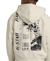 G-Star Raw Men's Heavyweight Zip-Front Poster Back Hoodie