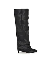 Nine West Women's Randee Pointy Toe Slouchy Knee High Boots