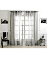 Ihi Home Lurex Linen Sheer Curtain Panel