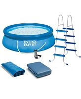 Intex 15'x48" Inflatable Pool with Ladder, Pump and Deluxe Pool Maintenance Kit