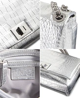 I.n.c. International Concepts Mini Ajae Metallic Croc Shoulder Bag, Created for Macy's