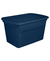 Sterilite Classic Lidded Stackable Gal Storage Tote Container, Blue