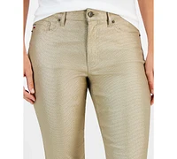 Tommy Hilfiger Women's Tribeca Foil Straight-Leg Jeans