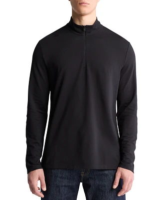 Calvin Klein Men's Tech Pique Quarter-Zip Sweater