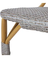 Simplie Fun Parisian Grace Wicker Accent Chairs for Outdoor Elegance