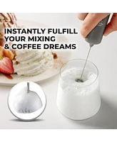 Powerful Mini Milk Frother Handheld - Electric Hand Mixer