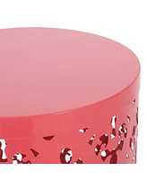 Chic Iron-Cut Side Table Set with Clean Lines and Sturdy Structure
