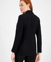 Anne Klein Women's Compression Notched Collar Blazer