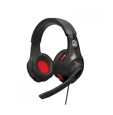 Bolt Axtion Over-Ear Gaming Headphones with Mic and Led Light for PS5/PS4/Xbox One/Pc/Laptop - Red