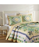 MarCielo 3 Pcs Summer Lightweight Quilt Bedspread Set B197 King