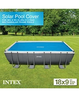 Intex Solar Pool Cover for 18' x 9' Rectangular Frame Swimming Pools, Cover Only