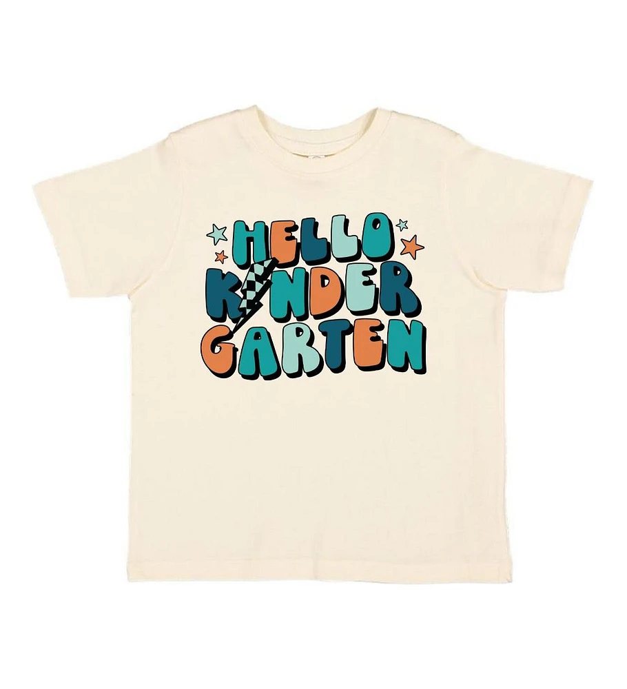 Sweet Wink Little and Big Boys Hello Kindergarten Short Sleeve T-Shirt