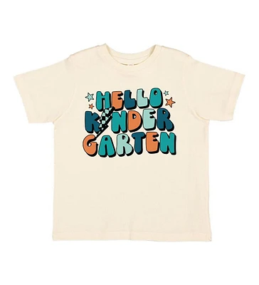 Sweet Wink Little and Big Boys Hello Kindergarten Short Sleeve T-Shirt