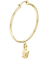 Lacoste Women's Crocodile Ip Plated Bracelet