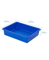 ECR4Kids Letter Tray with Lid, Clear, 10-Piece