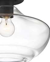 Designers Fountain Emma 12" Metal 1 Light Semi Flush