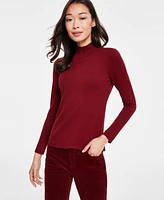 Jones New York Women's Long Sleeve Mock Neck Sweater