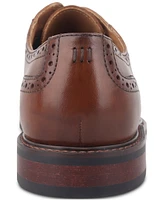 Bar Iii Men's Ashfordd Cap Toe Brogue Leather Dress Shoe, Created for Macy's