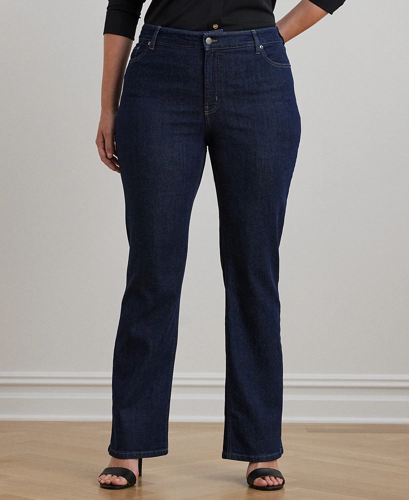 Lauren Ralph Plus High-Rise Bootcut Jeans