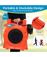 Costway 2 Hp/1500W Air Blower Commercial Inflatable Bounce House Blower for Water Slide