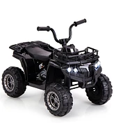 Slickblue 6V Kids Ride On Electric Atv with Led Headlights and MP3 Player