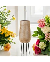 Slickblue Elevate Your Interior Design Vase with Stand Natural Beauty and Timeless Elegance