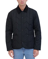 Robert Graham Men's Quilted Snap-Front Weather-Resistant Chore Jacket