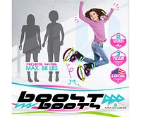 Madd Gear Boost Boots Light-Up Kids Jumping Shoes Ages 5+ Max 88 lbs, Fits Sizes Us 3-6, Perfect for Balance and Coordination - Pink