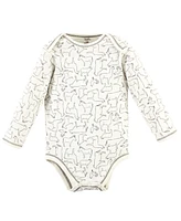 Touched by Nature Baby Girls and Boys Farm Friends Long-Sleeve Bodysuits, Pack of 5