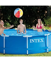 Intex 10 Foot x 30 Inch Above Ground Round Swimming Pool, (Pump Not Included)