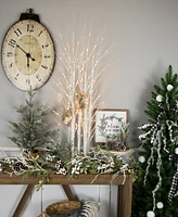 Northlight 4' White Birch Twig Tree Cluster Christmas Decoration