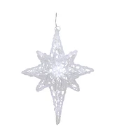 Northlight 24" Pure White Led Twinkle Bethlehem Hanging Star