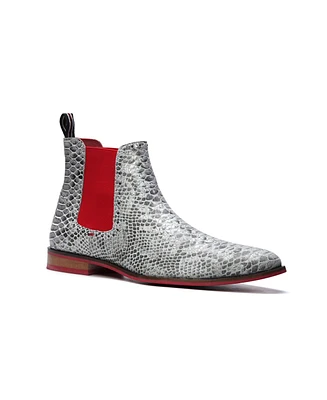 Carlos by Santana Men's Mantra Snake Print Chelsea Boots
