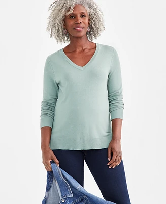 Style & Co Women's V-Neck Sweater, Created for Macy's