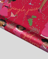 Black Paper Party Red Cheers Aunite Gift Wrap