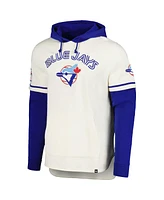 '47 Brand Men's Cream Toronto Blue Jays Trifecta Shortstop Pullover Hoodie